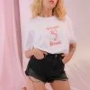 Abrand New & Most Loved A Oversized Vintage Dyspnea Tee - White