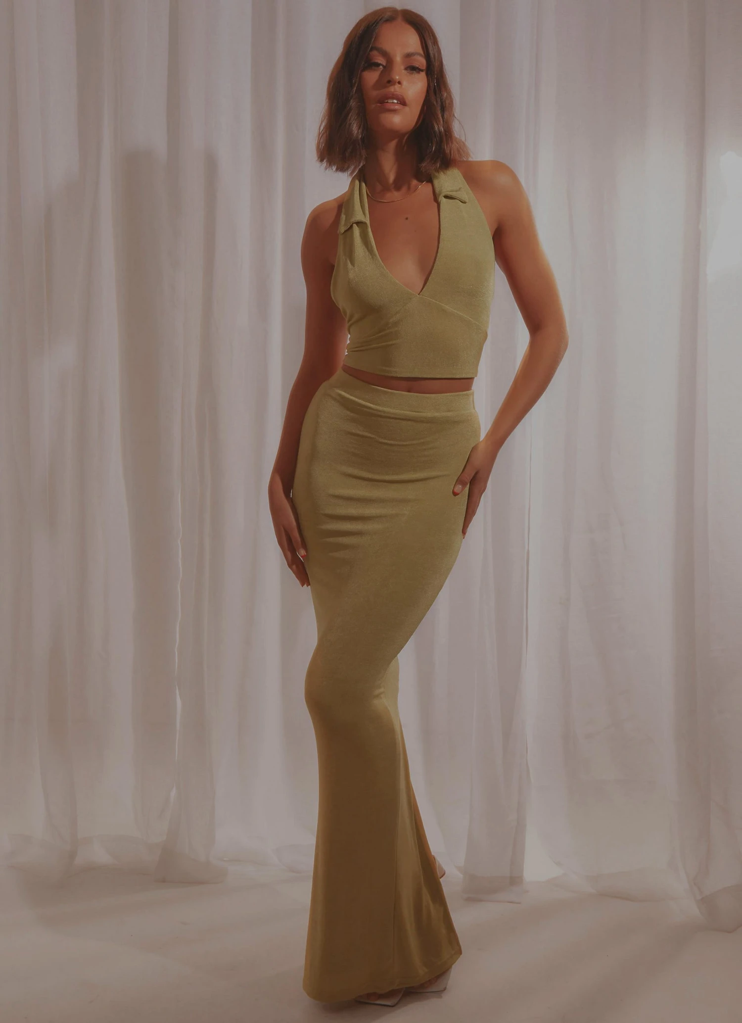 Peppermayo Exclusive New & Most Loved On Arrival Midi Skirt - Lime Green 3 Peppermayo Exclusive New & Most Loved On Arrival Midi Skirt - Lime Green