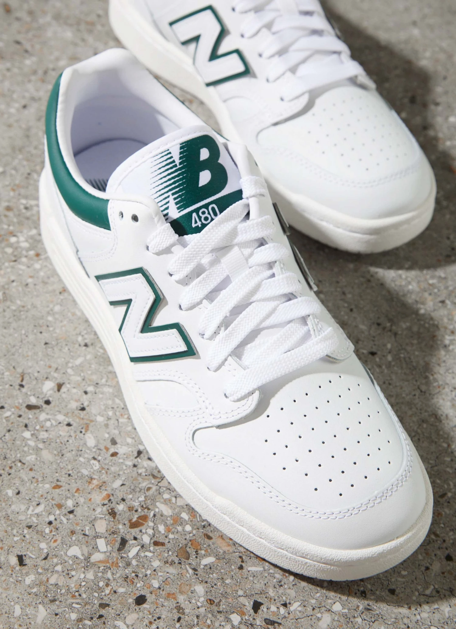 New Balance 480 Sneaker - White Timberwolf (Mens Sizing) 3 New Balance 480 Sneaker - White Timberwolf (Mens Sizing)