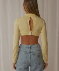 Peppermayo Runaway Crop Top - Yellow