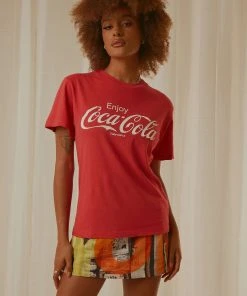 Rolla's Enjoy Coke Classic Tomboy Tee - Coke Red New & Most Loved 9 Rolla's Enjoy Coke Classic Tomboy Tee - Coke Red New & Most Loved