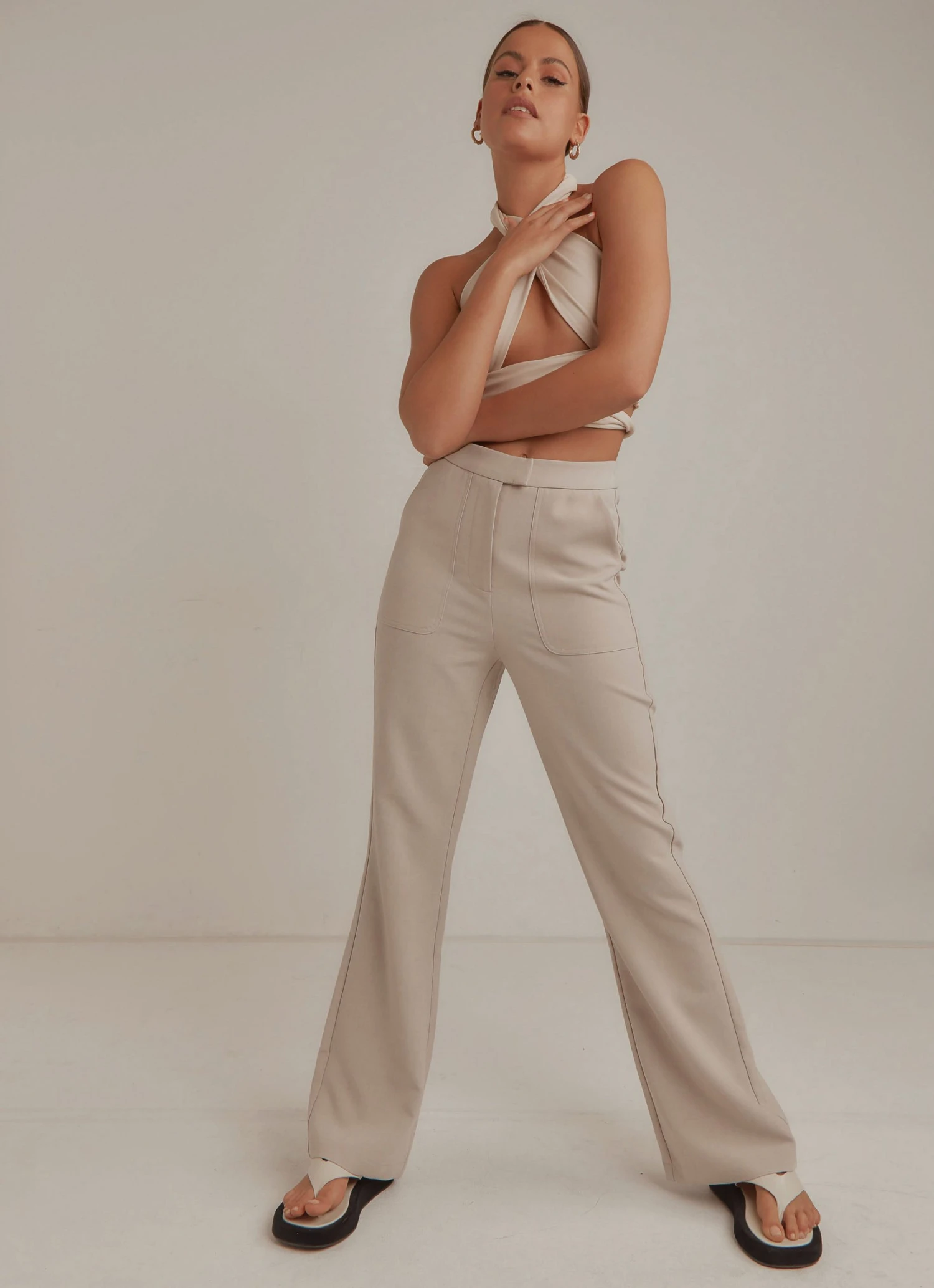 4th & Reckless New & Most Loved Skye Trouser - Grey 4th & Reckless New & Most Loved Skye Trouser - Grey