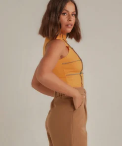 Peppermayo Summers Here Knit Top - Mustard