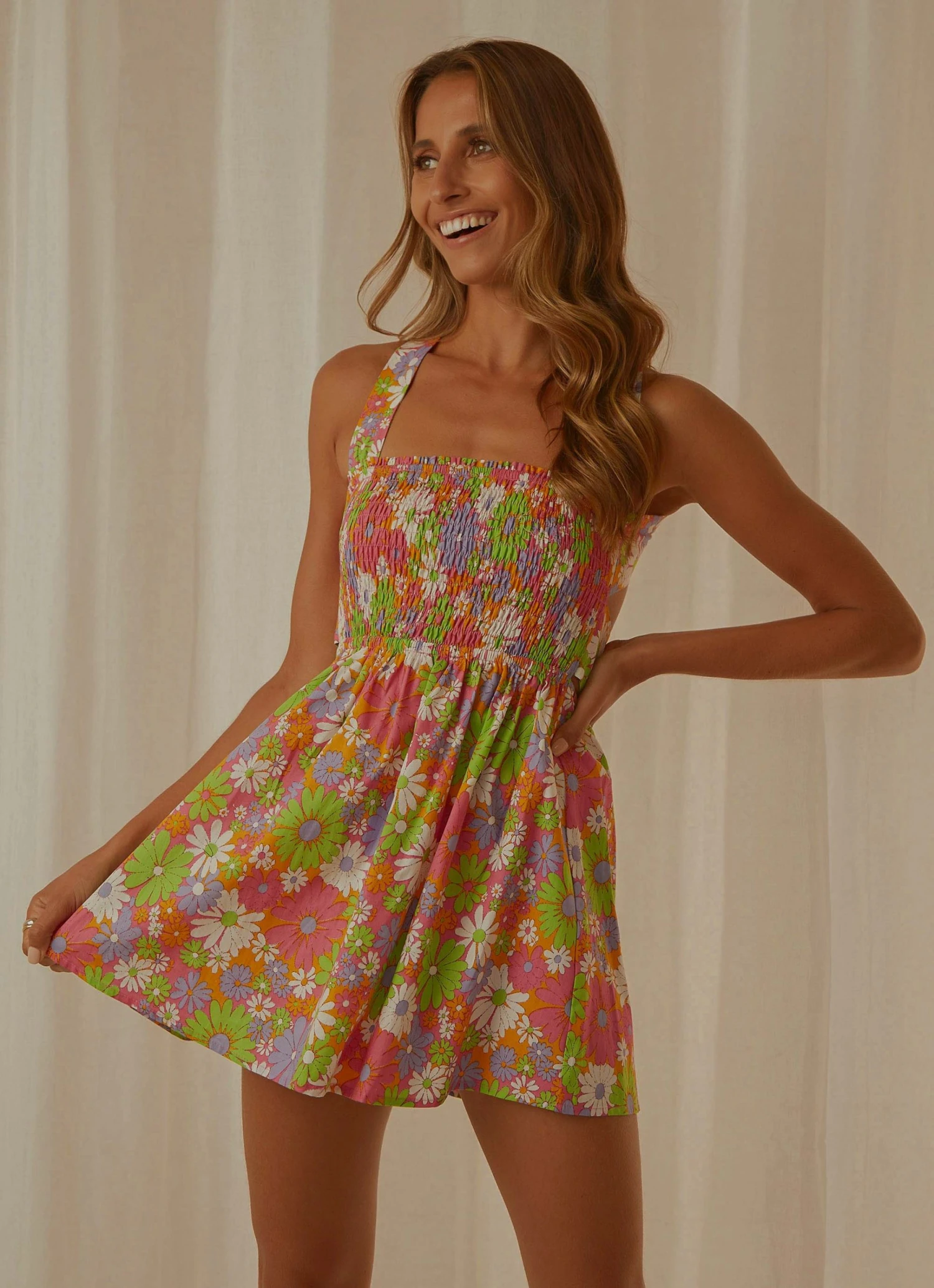 Peppermayo Exclusive New & Most Loved European Towns Mini Dress - 70s Floral 4 Peppermayo Exclusive New & Most Loved European Towns Mini Dress - 70s Floral