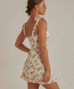 Peppermayo Italian Vineyard Mini Dress - Lemon