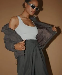 Nude Lucy Topher Puffer Jacket - Coal New & Most Loved 10 Nude Lucy Topher Puffer Jacket - Coal New & Most Loved