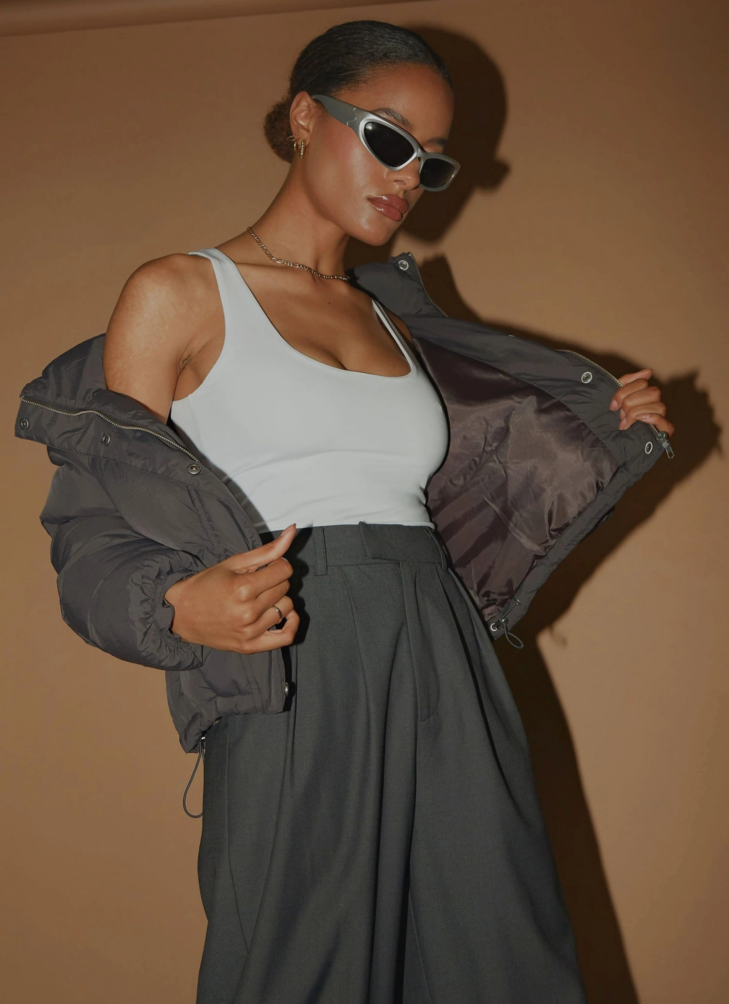 Nude Lucy Topher Puffer Jacket - Coal New & Most Loved 5 Nude Lucy Topher Puffer Jacket - Coal New & Most Loved