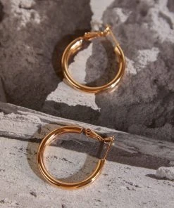 Peppermayo Heritage Hoop Earrings - Gold New & Most Loved