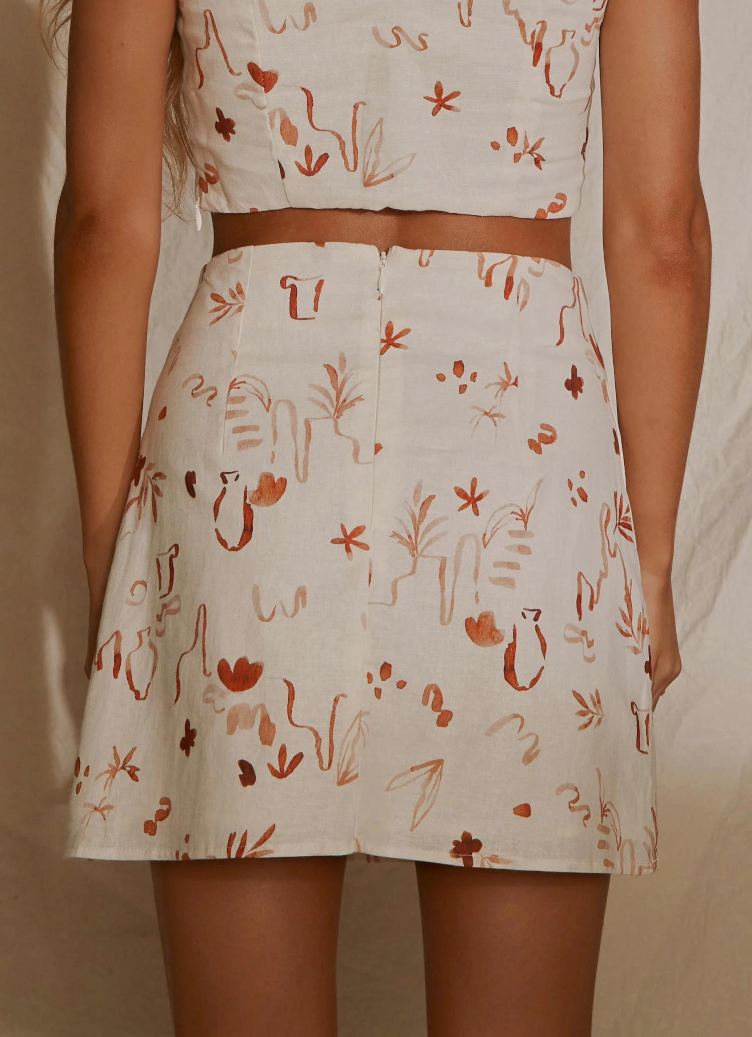 Peppermayo Exclusive New & Most Loved From The Beach Linen Mini Skirt - Safari 7 Peppermayo Exclusive New & Most Loved From The Beach Linen Mini Skirt - Safari