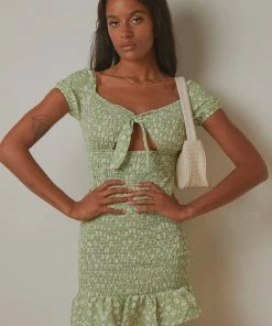 Peppermayo Balmy Nights Mini Dress - Green