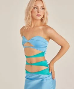 Riley Hubatka X Peppermayo New & Most Loved Sweet Days Crop Top - Azure 5 Riley Hubatka X Peppermayo New & Most Loved Sweet Days Crop Top - Azure