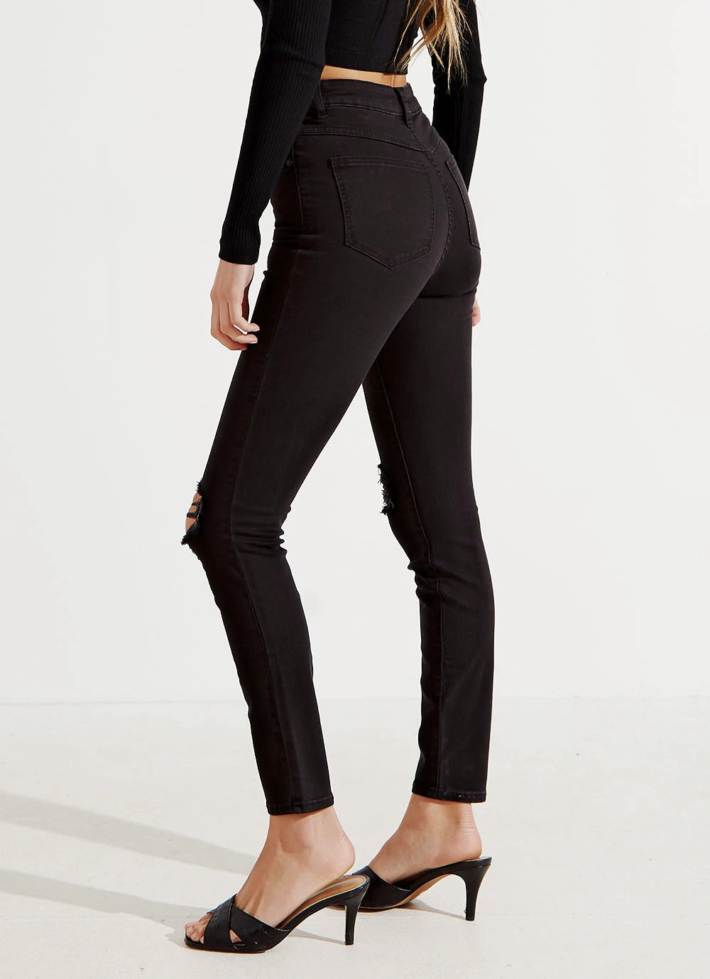 Abrand A High Skinny Ankle Basher Jeans - Buster Black New & Most Loved 6 Abrand A High Skinny Ankle Basher Jeans - Buster Black New & Most Loved