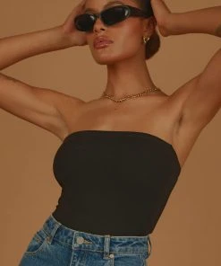Peppermayo Exclusive Uptown Tube Top - Black New & Most Loved