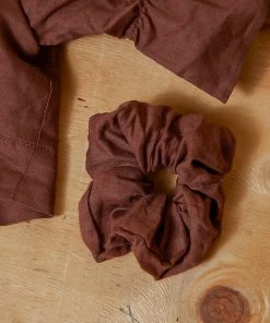 Peppermayo Exclusive Luxembourg Scrunchie - Choc Brown