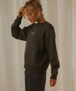 Nude Lucy Nude Classics Slogan Sweat - Coal New & Most Loved 10 Nude Lucy Nude Classics Slogan Sweat - Coal New & Most Loved