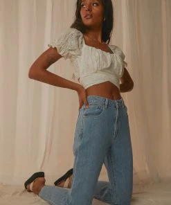 Abrand A 94 High Slim Jeans - Floretta 9 Abrand A 94 High Slim Jeans - Floretta