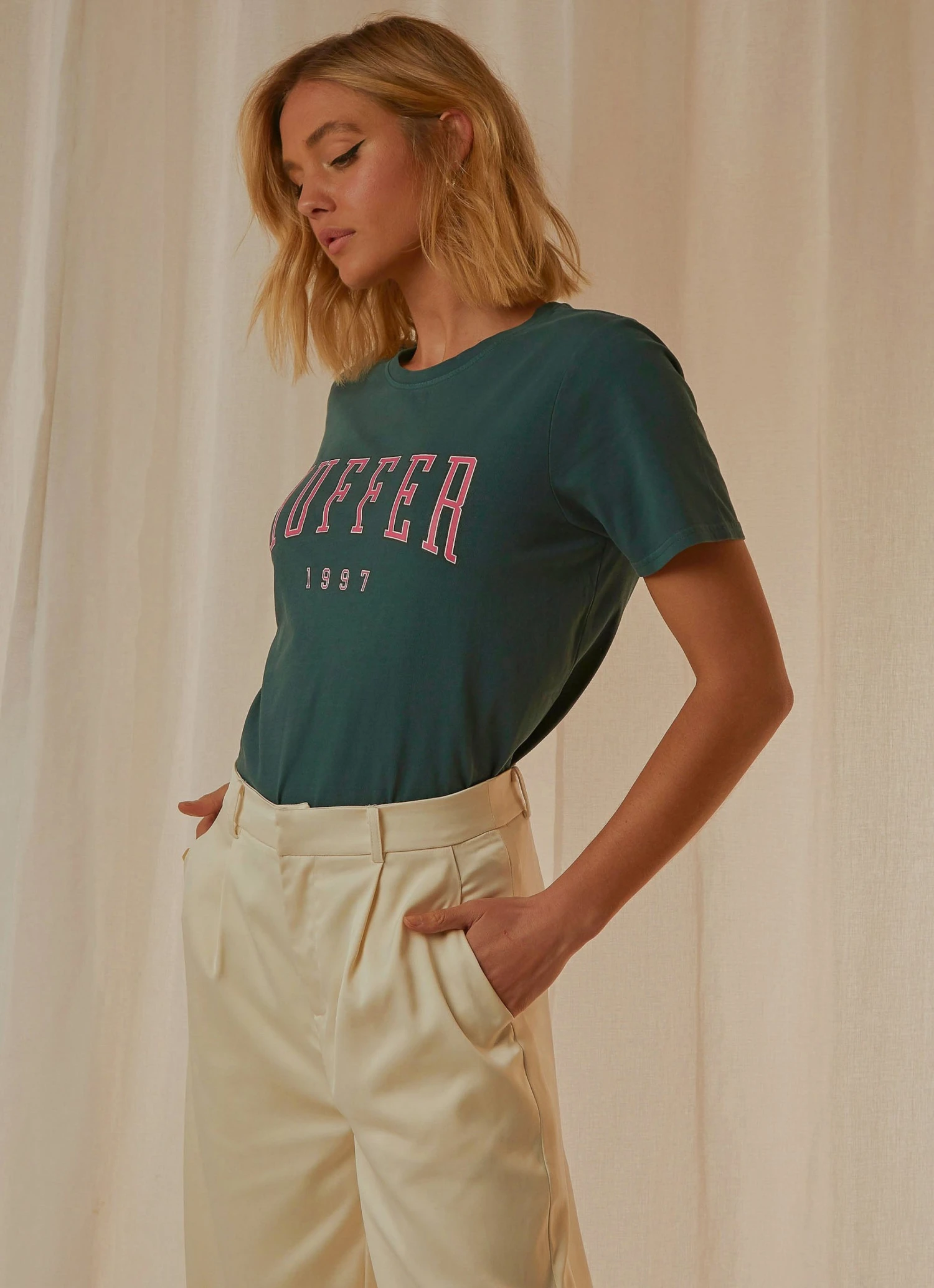 Huffer New & Most Loved Stella Echo Tee - Emerald 6 Huffer New & Most Loved Stella Echo Tee - Emerald