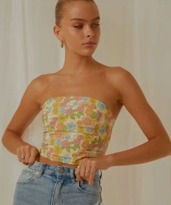 Peppermayo Exclusive Endless Lover Bustier Crop - Blossom