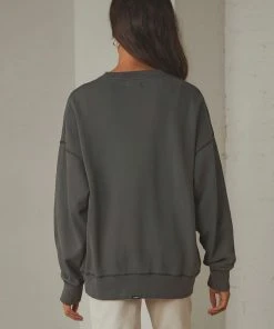 Thrills Underline Slouch Crew - Merch Black 11 Thrills Underline Slouch Crew - Merch Black