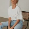 Abrand A Oversized Vintage Tee - White Sand New & Most Loved 2 Abrand A Oversized Vintage Tee - White Sand New & Most Loved