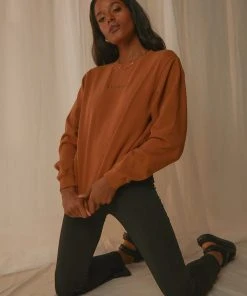 New & Most Loved Minimal Thrills Crew - Golden Brown