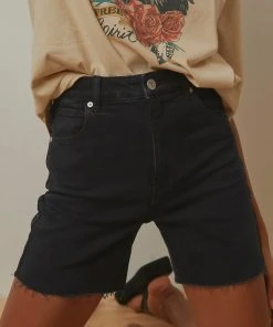 Abrand A Claudia Cut Off Shorts - Dead Of Night