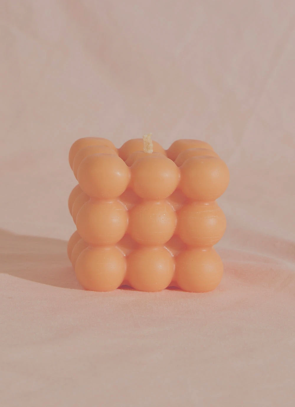 Manara Home Bubble Cube Candle - Orange New Accessories 4 Manara Home Bubble Cube Candle - Orange New Accessories