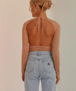 Peppermayo New & Most Loved Til The Dawn Crop Top - Beige 11 Peppermayo New & Most Loved Til The Dawn Crop Top - Beige
