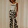 Peppermayo Exclusive Ma Belle Pants - Monochrome Wave New & Most Loved
