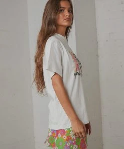 Rolla's Tomboy MTV Tie Dye Tee - White