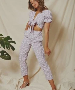 Peppermayo New & Most Loved Girlfriends Pants - Lilac