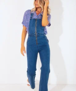 Rolla's Eastcoast Flare Overall - Sadie Blue