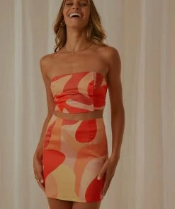 Peppermayo Exclusive Thrill Bound Mini Skirt - Flaming New & Most Loved