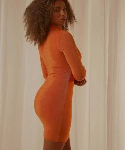 Peppermayo Elena Long Sleeve Dress - Orange New & Most Loved 5 Peppermayo Elena Long Sleeve Dress - Orange New & Most Loved