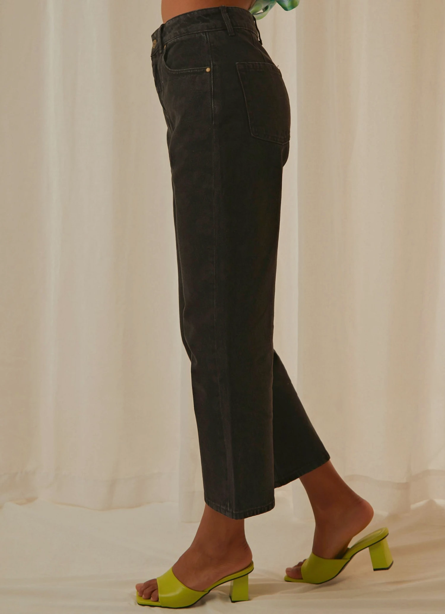 Afends New & Most Loved Shelby Organic Denim Floral Jean - Washed Black 7 Afends New & Most Loved Shelby Organic Denim Floral Jean - Washed Black