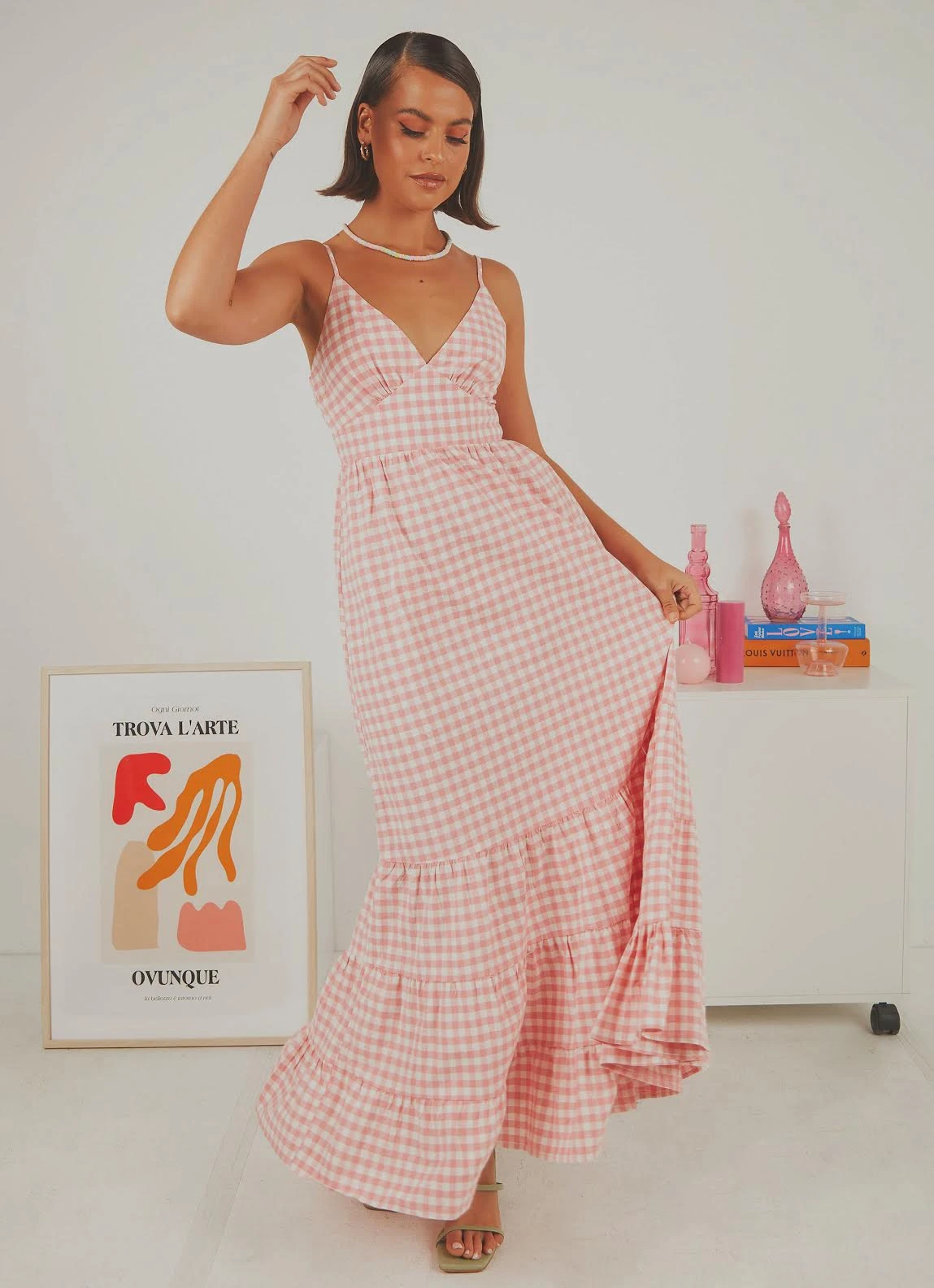 Peppermayo Exclusive New & Most Loved Edie Maxi Dress - Pink Gingham 6 Peppermayo Exclusive New & Most Loved Edie Maxi Dress - Pink Gingham