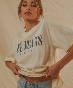 Lee Baggy Tee - Ecru New & Most Loved
