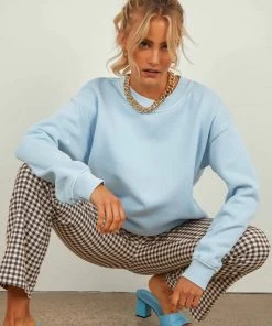 Nude Lucy Carter Classic Boyfriend Sweat - Sky New & Most Loved