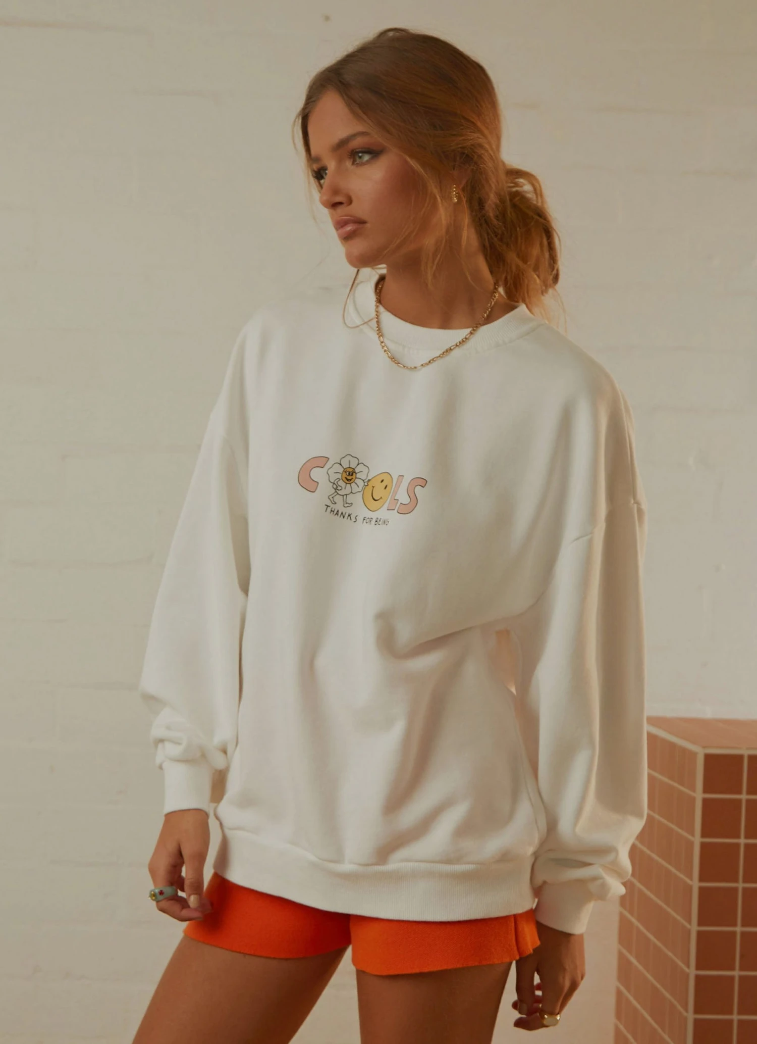 Cools Club New & Most Loved Nice Sweatshirt - White Cools Club New & Most Loved Nice Sweatshirt - White