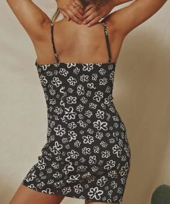 Afends Lola Hemp Mini Dress - Black