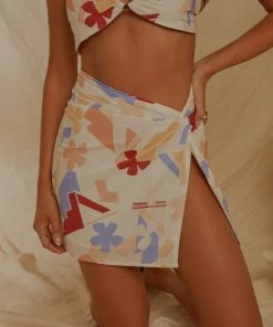 Peppermayo Exclusive European Edition Mini Skirt - Abstract Resort - Pre Order