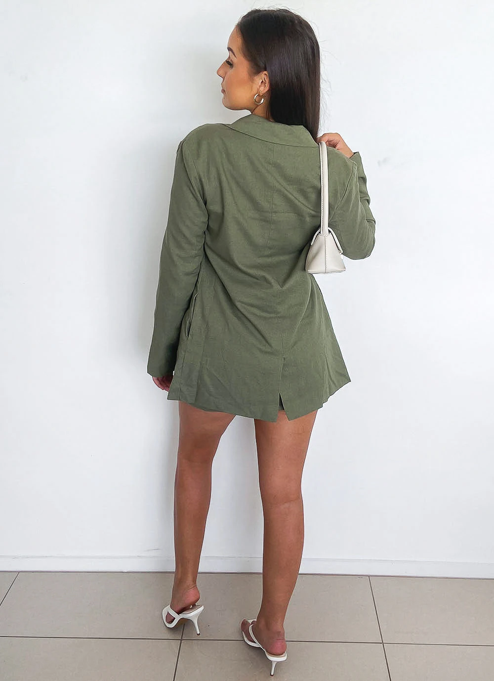 Peppermayo Germaine Blazer - Khaki New Outerwear Peppermayo Germaine Blazer - Khaki New Outerwear