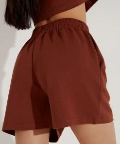 Peppermayo Exclusive En Route Shorts - Chocolate New & Most Loved