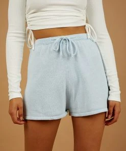 Peppermayo Low Tide Knit Shorts - Blue 9 Peppermayo Low Tide Knit Shorts - Blue