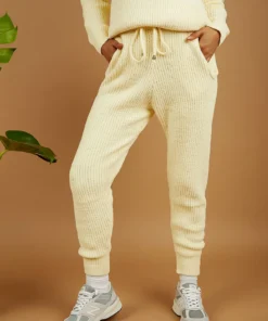 Peppermayo Bottoms Lonsdale Knit Pants - Lemon