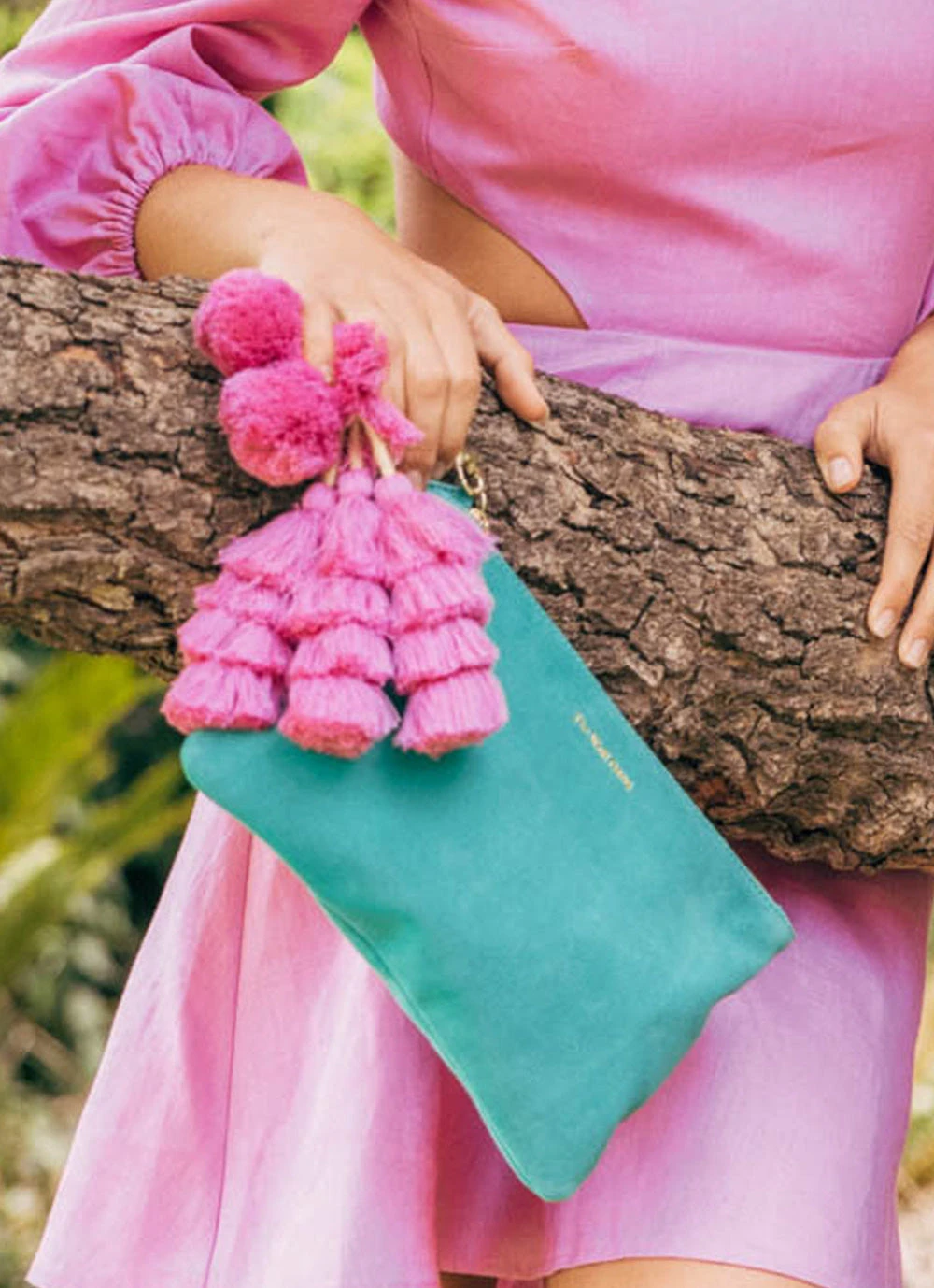 The Wolf Gang Bedouin Clutch - Marine Suede The Wolf Gang Bedouin Clutch - Marine Suede