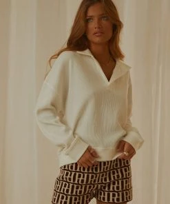 Nude Lucy Uma Waffle Top - Salt New & Most Loved