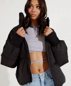 Peppermayo New & Most Loved Resolution Puffer Jacket - Black