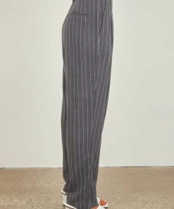 Nude Lucy New & Most Loved Finley Pinstripe Tailored Pant - Navy Pinstripe