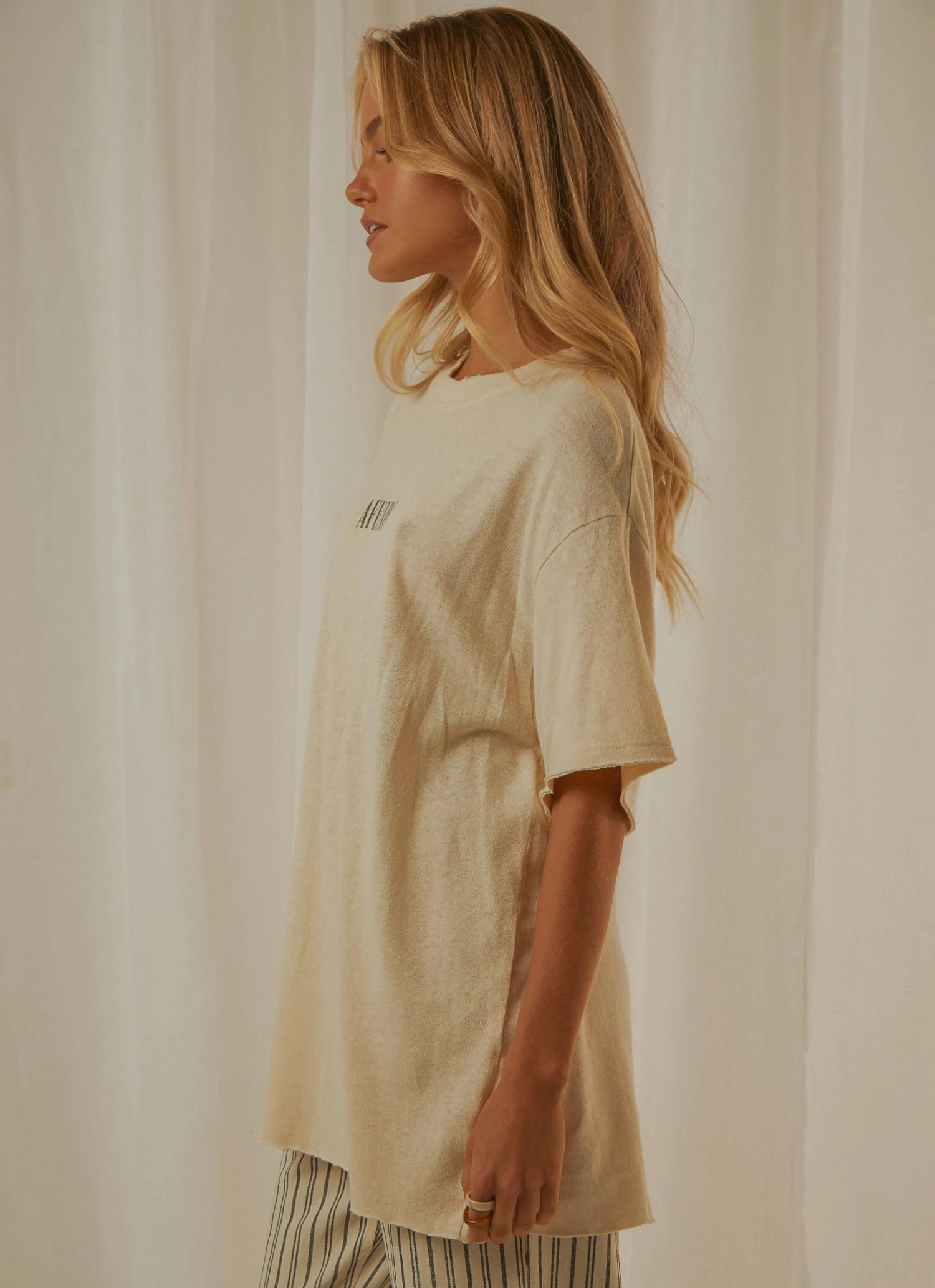 Afends Courtney Love Hemp Tee - Cream New & Most Loved Afends Courtney Love Hemp Tee - Cream New & Most Loved